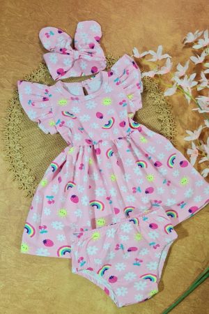 Vestido + calcinha + lacinho
