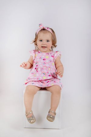 Vestido + calcinha + lacinho