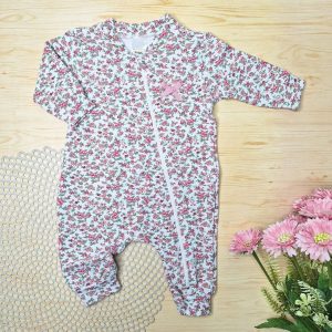 Macacão Bebê Algodão Flores