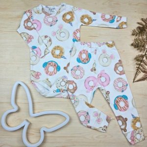 Conjunto Bebê Pagão Algodão Premium-Off Donuts