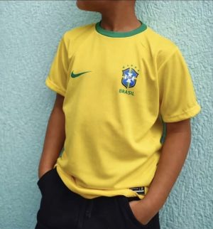 Camisa Brasil INFANTIL e ADULTO